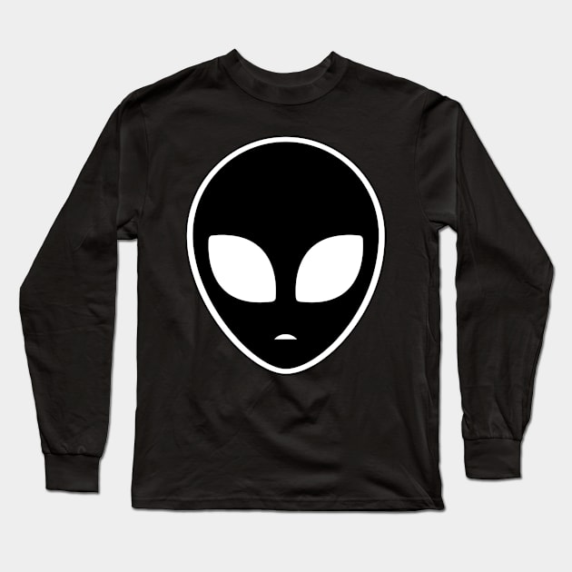 Alien Head Ufo Space Sci Fi Long Sleeve T-Shirt by T-Shirt.CONCEPTS